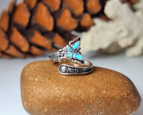 925 sterling silver spoon ring - spoon,