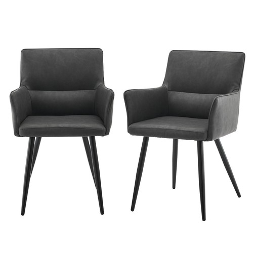 Dining chairs faux leather - 2x,