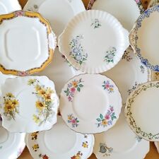 Vintage English China Floral Cake Plates - Sold Individually At £5.99 You Choose