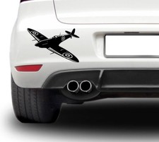 Spitfire Fighter Plane Silhouette Decal / Sticker *BBMF* *WW2* *Spit fire* RAF