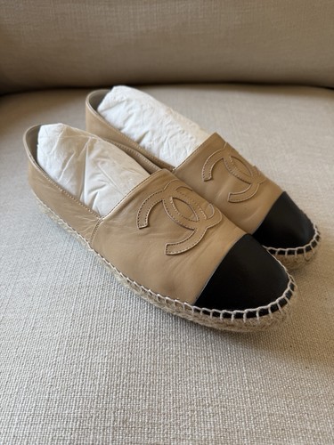 Chanel leather espadrilles - chanel,