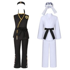 Cosplay The Karate Kid Cobra Kai Taekwondo Kung Fu Uniform Adult Kids Costumes