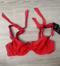 Boux Avenue Red Tie Bikini