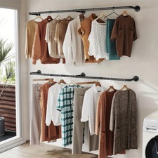 Wall Mounted Pipe Clothing