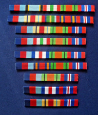 WW2 SEW ON MEDAL RIBBONS BREVETS .