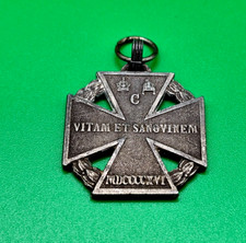 Rare WWI CROSS 1916 AUSTRIA VITAM ET SANGINEM PRINCEPS ET PATRIA CAROLUS MEDAL