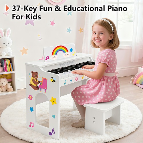 Mustar wood kids piano - wood,