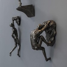 Exquisite Climbing Man Wall Sculptures Statue For Unique Touch Creative Unique