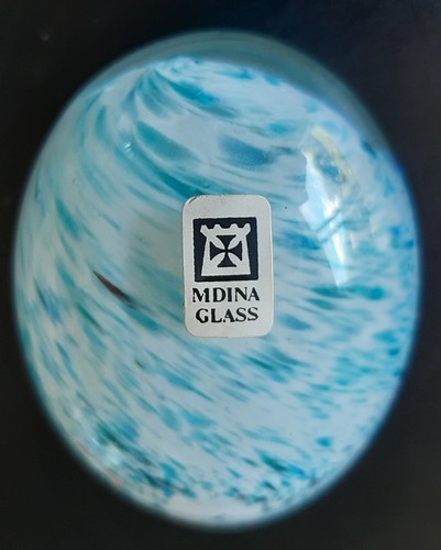 Glass egg from malta - glass,