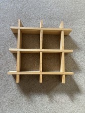 Wooden Or Freestanding Wall Display Unit 14” X 14” Good Condition
