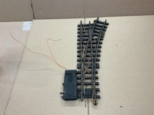 LGB G GAUGE SWITCH POINT TURNOUT TRACK RIGHT HAND ELECTRIC R3 CURVE BRASS READ !