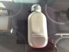 Kathmandu Grey Metal Drink Container, Black Plastic Stopper / Spout, Brand New