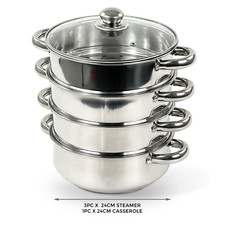24CM 5PC STEAMER COOKER POT