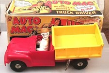 1950's Marx Toys "AUTO MAC THE WONDER TRUCK"  Wind-up (with key) Working in BOX