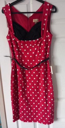 Lindy bop red white - bop, dot