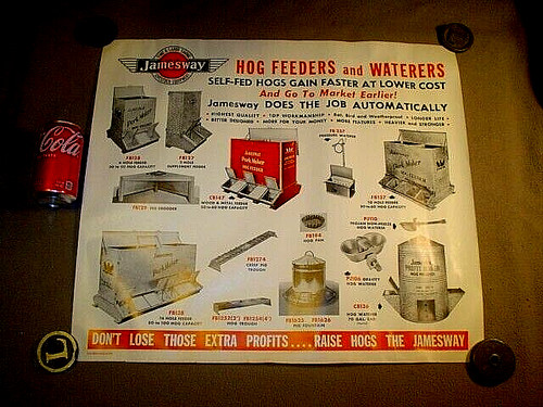 Vtg 1952 jamesway livestock - vtg,