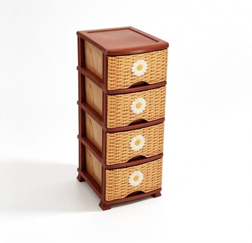 Daisy print rattan effect - rattan-effect, 4