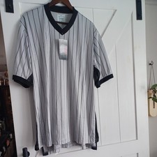 Smitty Grey Pin Stripe V Neck
