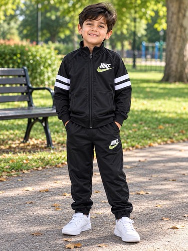 Nike boys black tracksuit - nike,