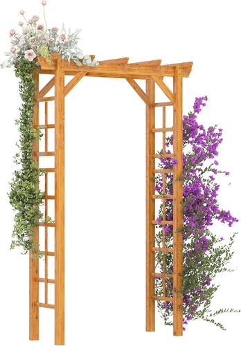 Wooden garden arbor - garden, for
