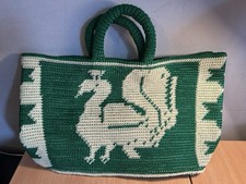 Vintage Green Cream Crochet