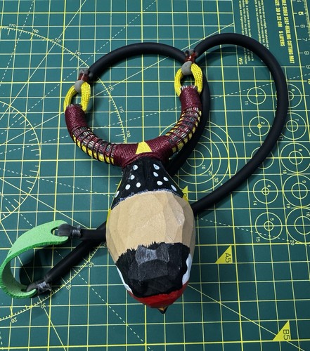 Handmade wooden goldfinch