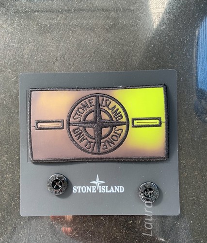 Stone island badge with - stone,