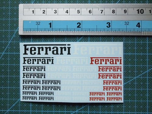 Water slide decals ferrari - decals,