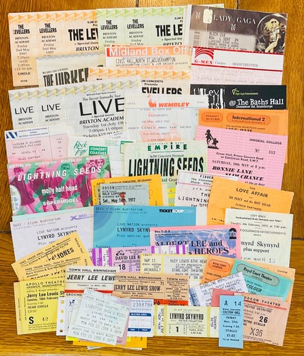 Original concert tickets - original,