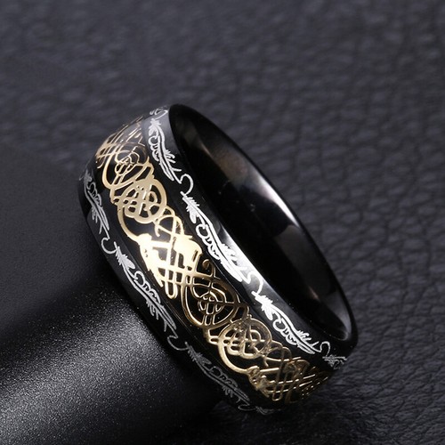 Black tungsten carbide - black, ring