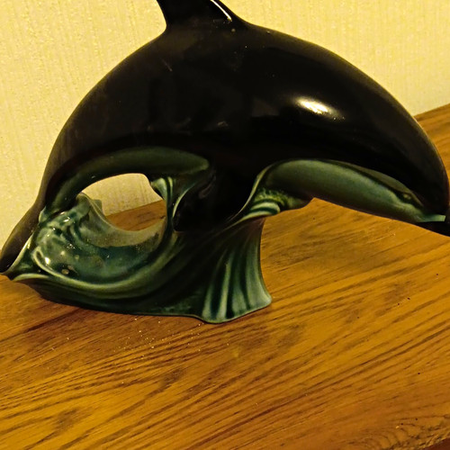 Poole pottery dolphin figurine - poole,