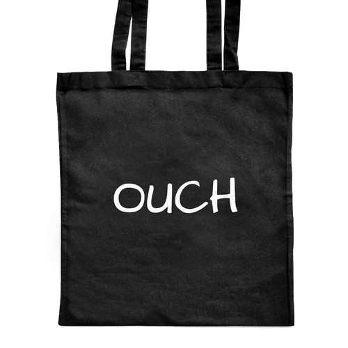 Ouch shopping tote bag - 'ouch',