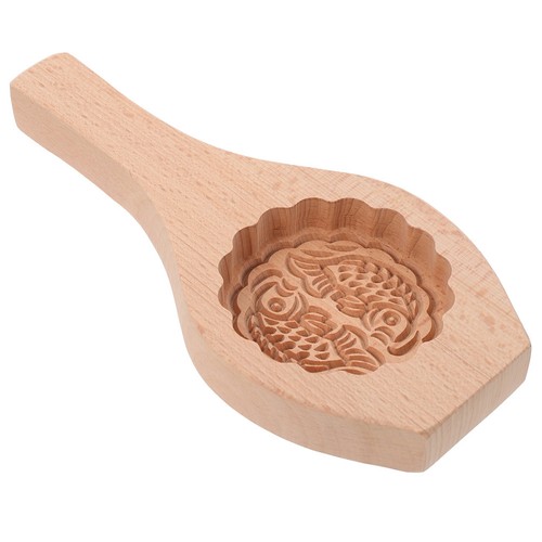 Moon cake mold wooden - moon,