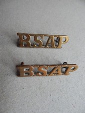 Rhodesia BSAP Brass Shoulder