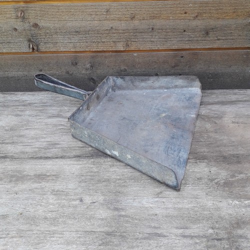 Vintage galvanised metal coal