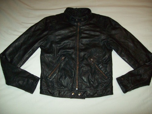 Ladies black real 100 leather - ladies,