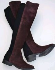 Clarks Caddy Belle Ladies Plum Suede over knee boots Uk 3 D  EU 35.5 RRP £130