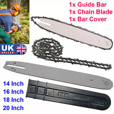 UK Chainsaw Guide Bar Saw Chain Blade Kit Fits 14" 16" 18" 20" Stihl Husqvarna