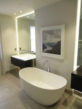 Luxury Bathroom Fittings - with Sink / 2 Vanity Unit / Floating WC