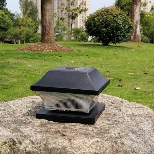 Solar powered led deck - solar, post