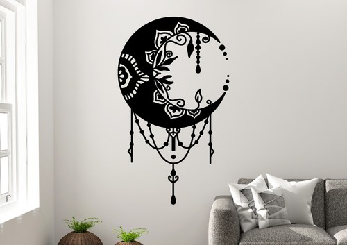 Crescent moon sticker vinyl - crescent,
