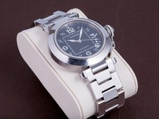 Cartier Pasha 2324 Black Ladies / Unisex Adult Watch. UK Seller.