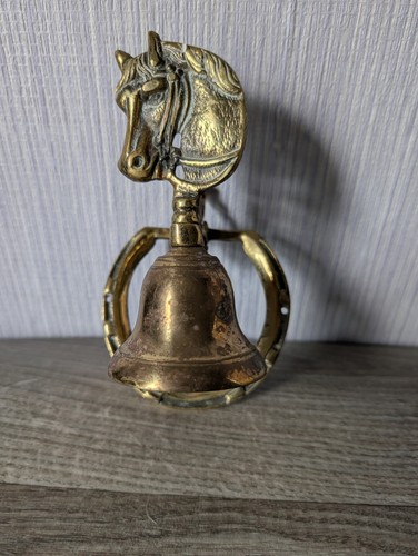 Vintage brass horse - brass, head