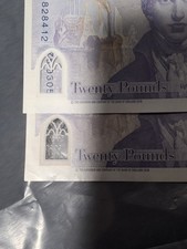 20 Pound Note with A Pink Back