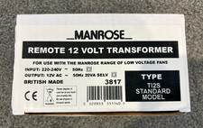 Manrose Remote 12v Transformer