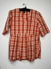 KIN John Lewis Gingham Orange