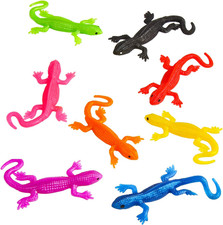 8 Mini Stretchy Lizard Toys