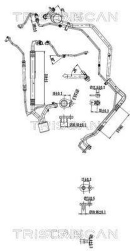 High low pressure line hose - high,