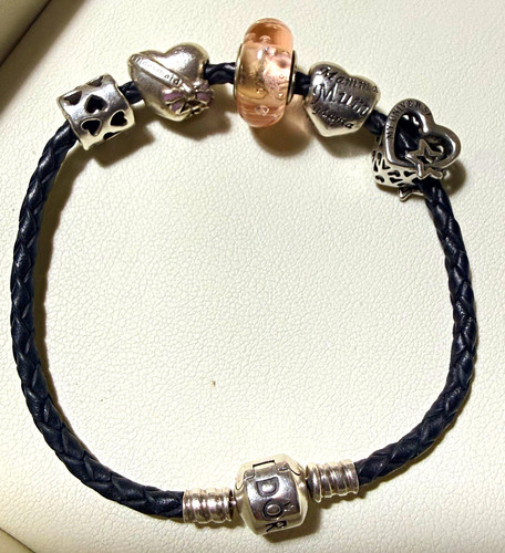 Pandora signed black braided - pandora,