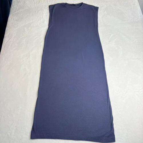 Zara purple blue ribbed maxi - zara,